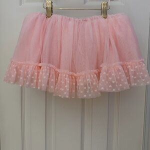 Bloch Pink Ballet Tutu Skirt with Heart Details Girls Size 6x-7